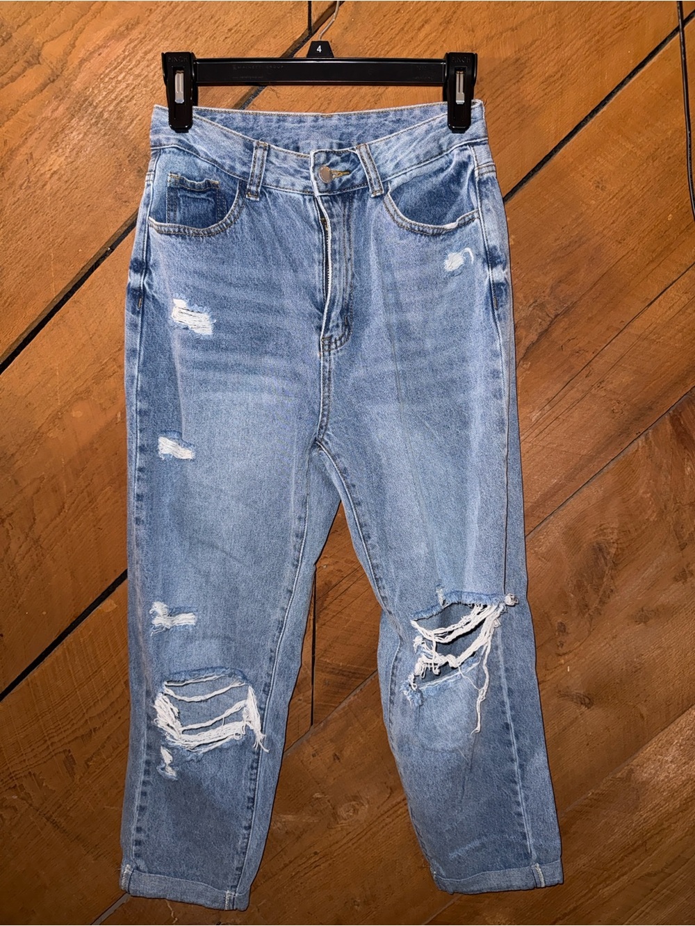 Light Blue Distressed Women’s Jeans